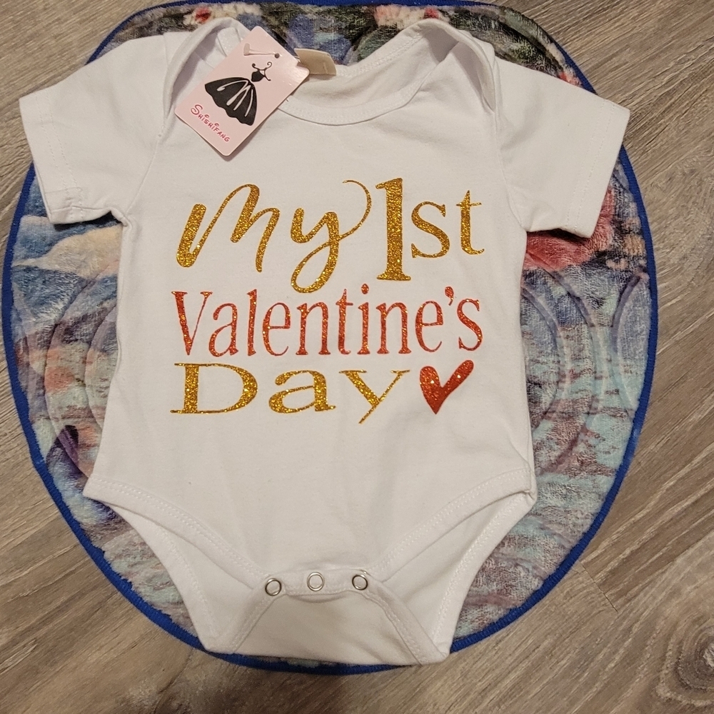 Onesie my 1st valentine 6to 9 mos